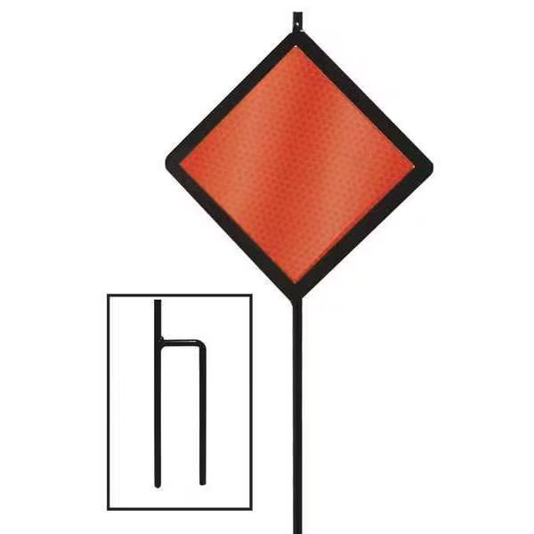Manufacturer Varies Reflective Driveway Marker, Fiberglass, 5″ Width, 48″