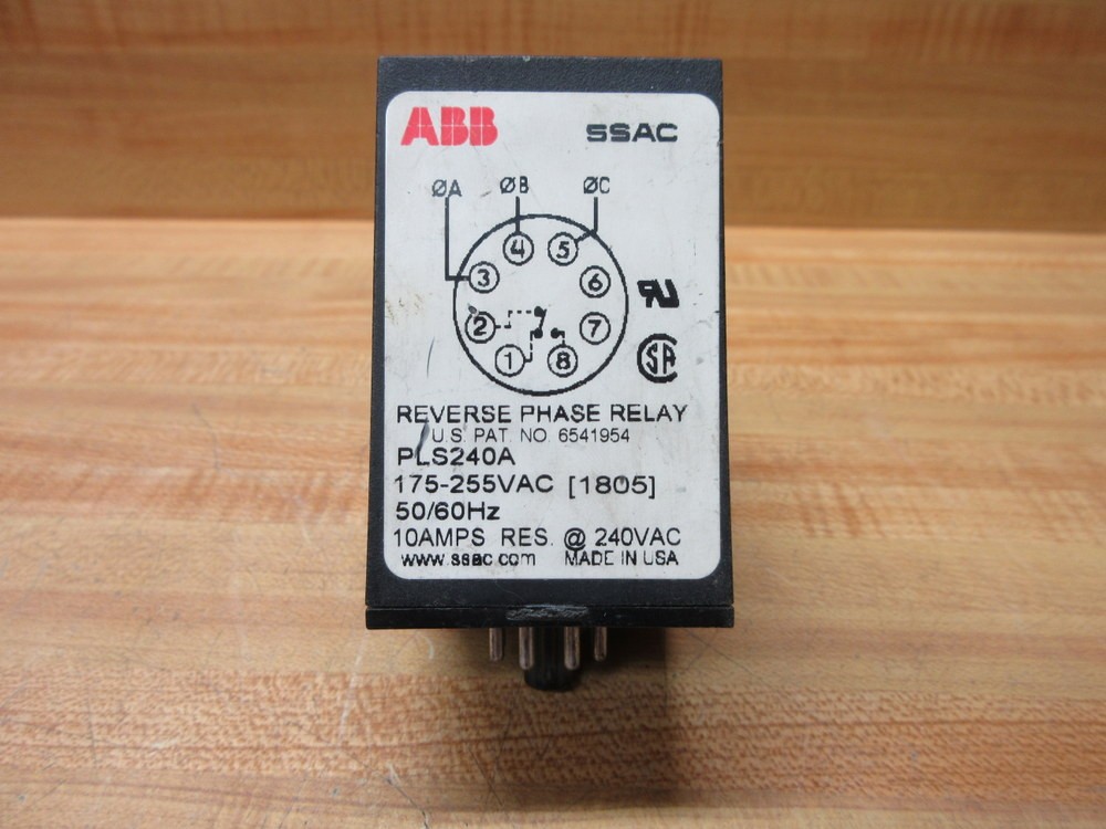 Asea Brown Boveri PLS240A SSAC ABB Reverse Phase Relay (Pack of 3)