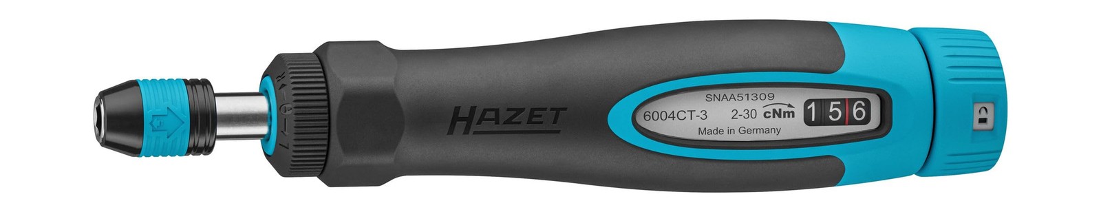 HAZET Torque Screwdriver 6004CT-3, 1/4″ with Standard Handle, 0.02-0.0.58 Gal…