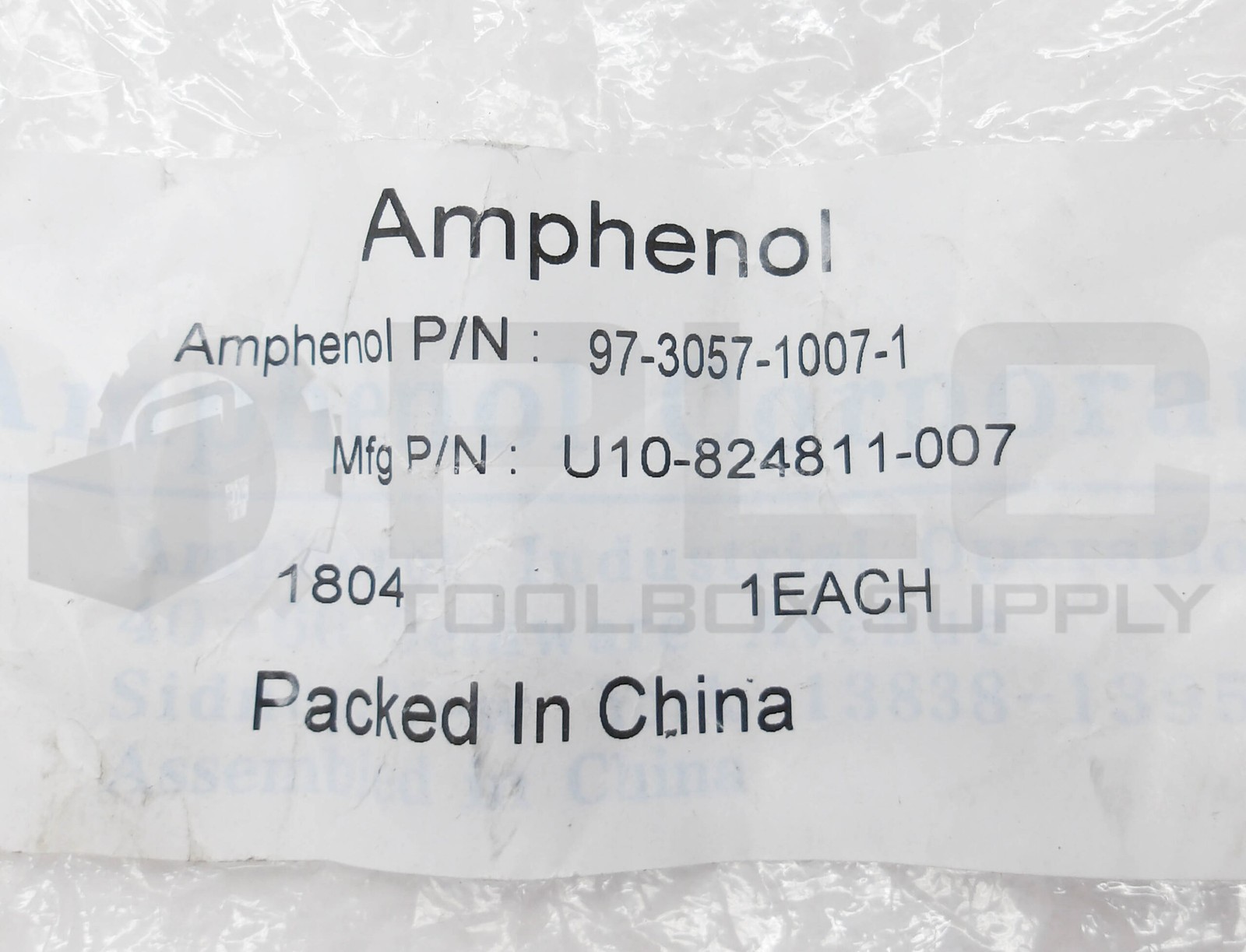 LOT OF 2 NEW AMPHENOL 97-3057-1007-1 CIRCULAR CONNECTOR U10-824811-007