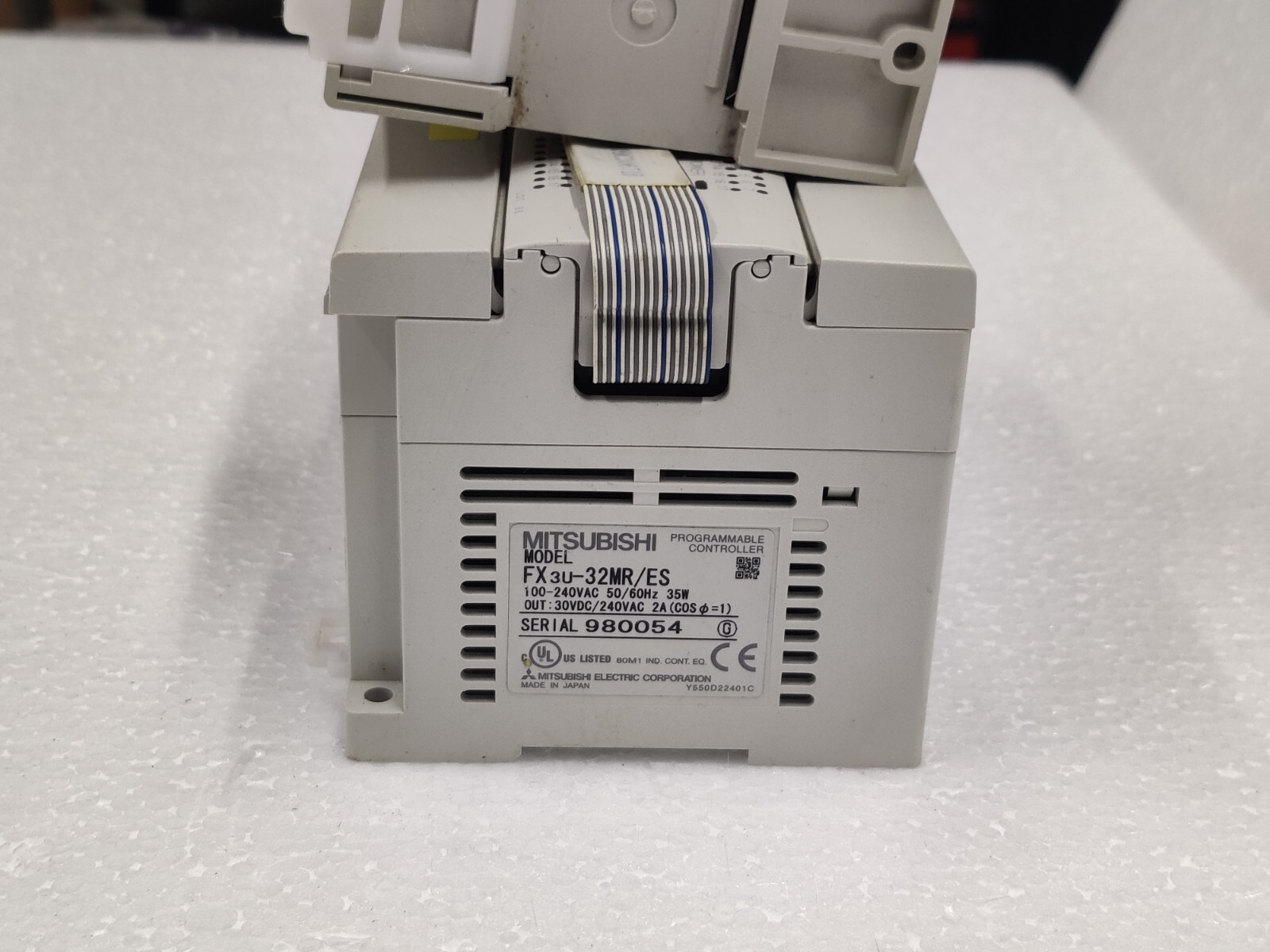 Mitsubishi Melsec FX3U-32MR/ES PLC Set FX2N-16EX, FX2N-4AD, 8EYR, 8EYT-ESS