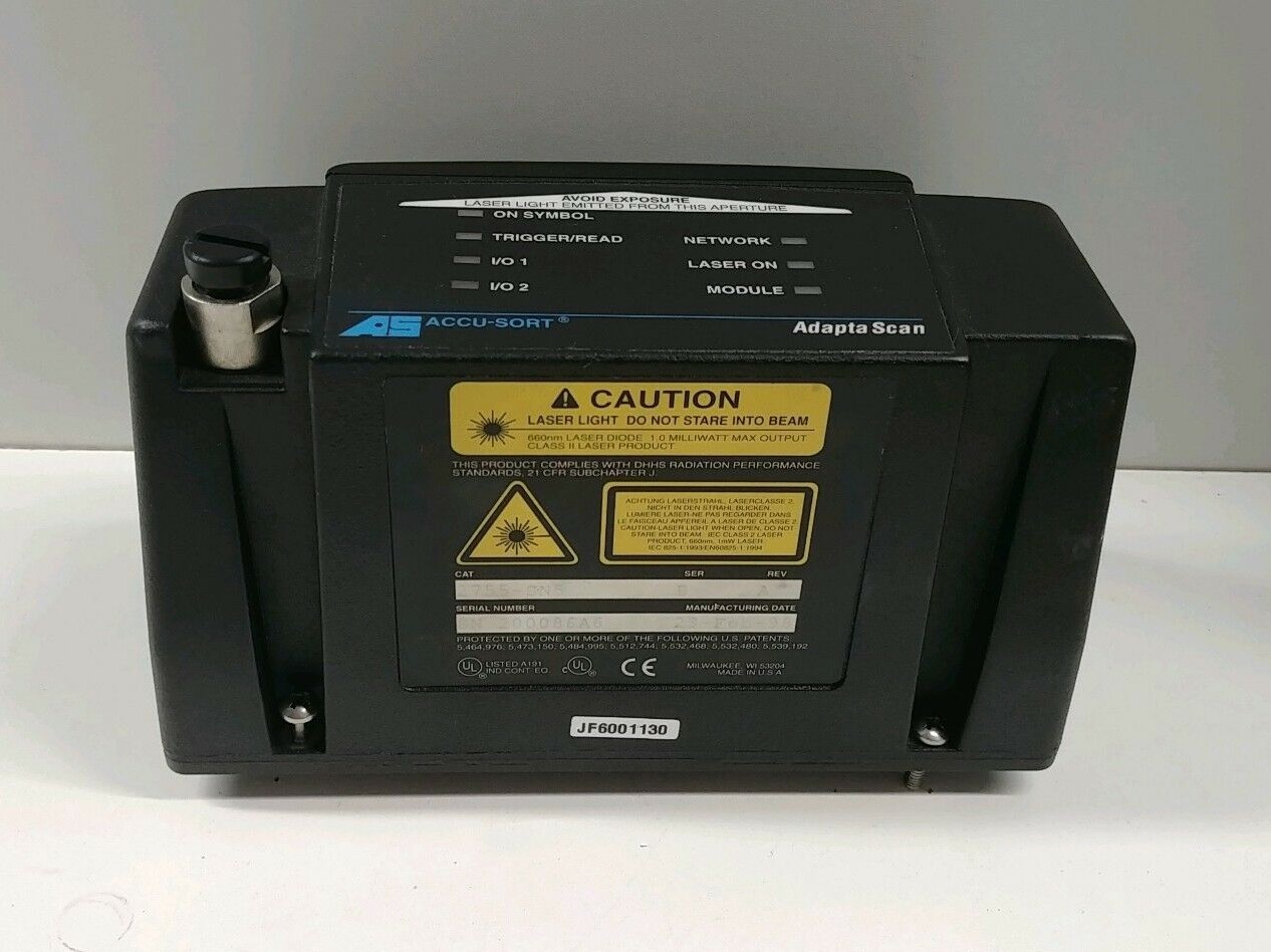 NEW OLD STOCK! ALLEN-BRADLEY ACCU-SORT ADAPTASCAN BARCODE READER 2755-SN5