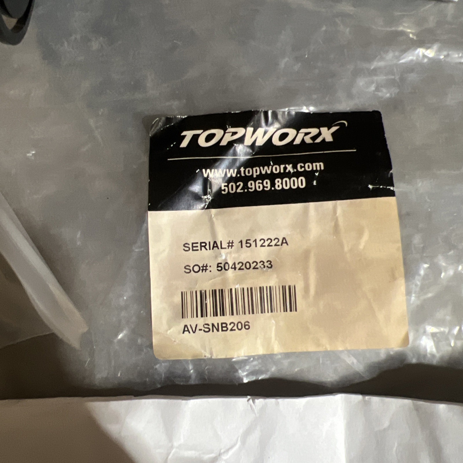 Topworx AV-SNB206 Nos Surplus