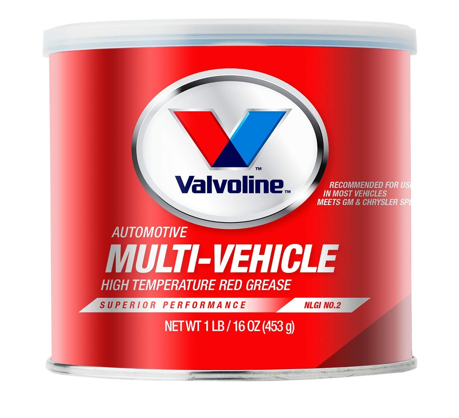 Valvoline – VV614 Multi-Vehicle High Temperature Red Grease 1 1 LB Tub,