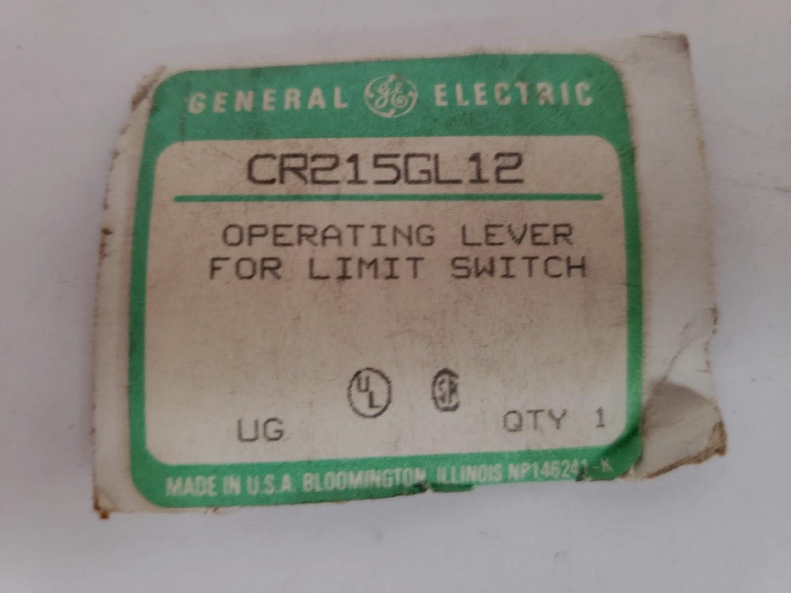 GENERAL ELECTRIC CR215GL12 LIMIT SWITCH OPERATING LEVER NNB