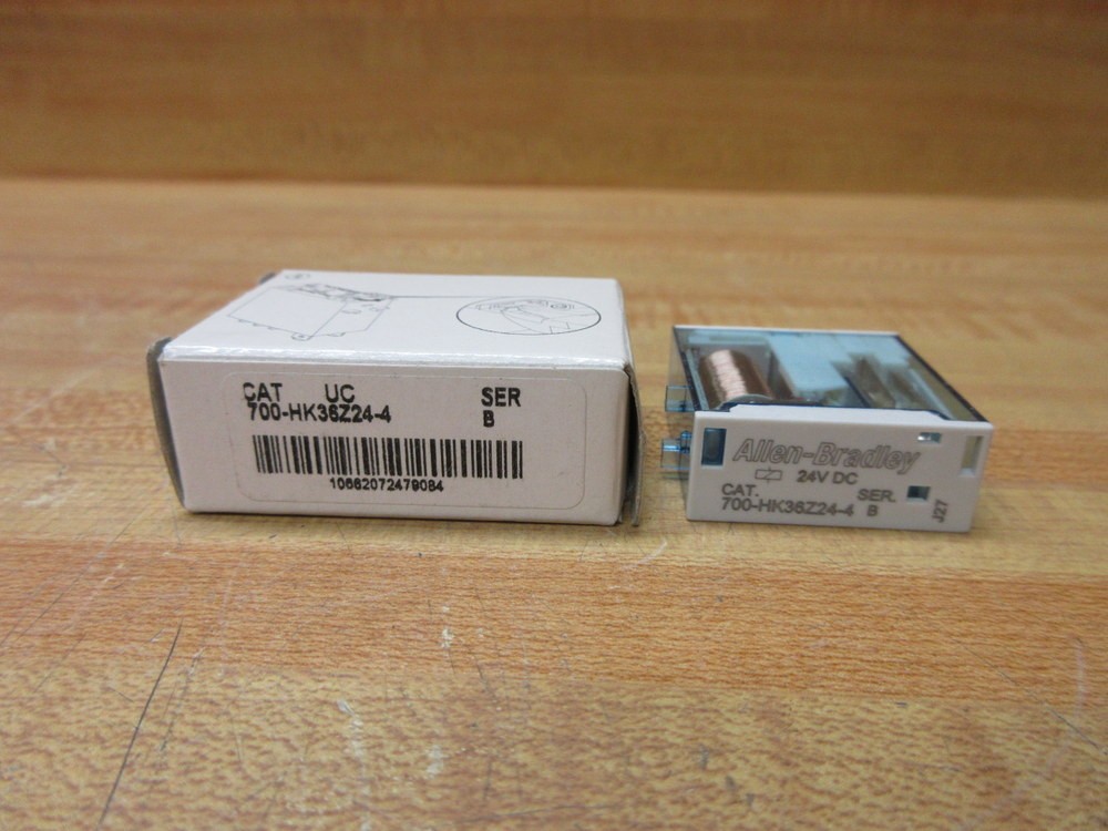 Allen Bradley 700-HK36Z24-4-24V DC Relay 700-HK36Z24-4 -24VDC B (Pack of 3)