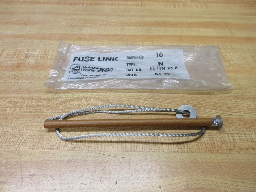 McGraw-Edison FL 11N 10 R Cooper Fuse Link M-E-10N