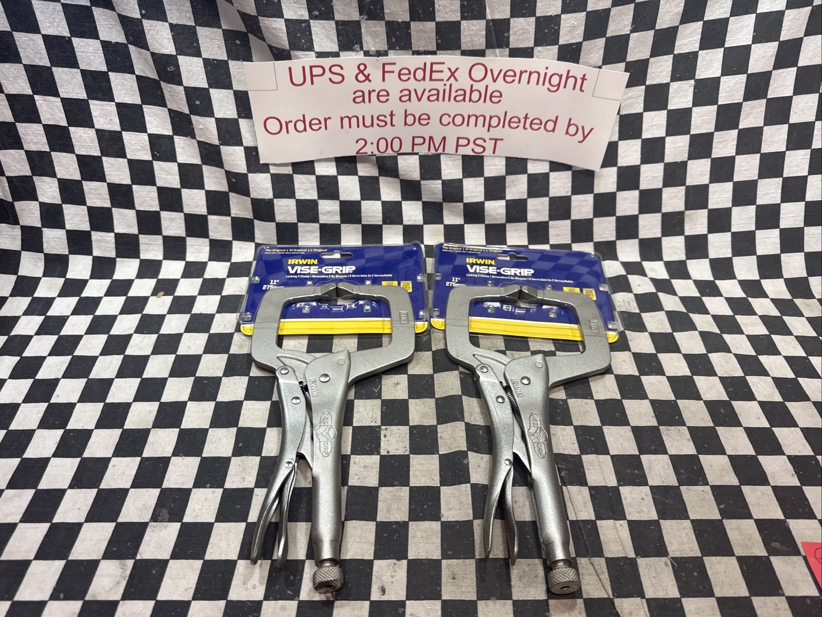 IRWIN Vise Grip 11R 11″ C Clamp Locking Regular Tip Easy Release Pliers (2 PACK)