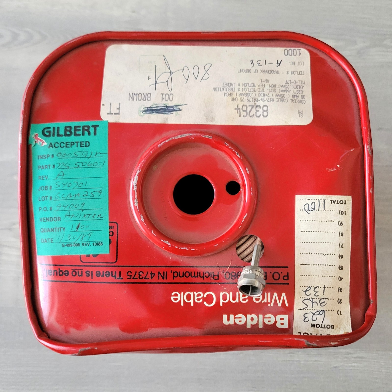 BELDEN 83264 CABLE / Coaxial Cable 30 AWG On Spool Weighs Over 7 Pounds