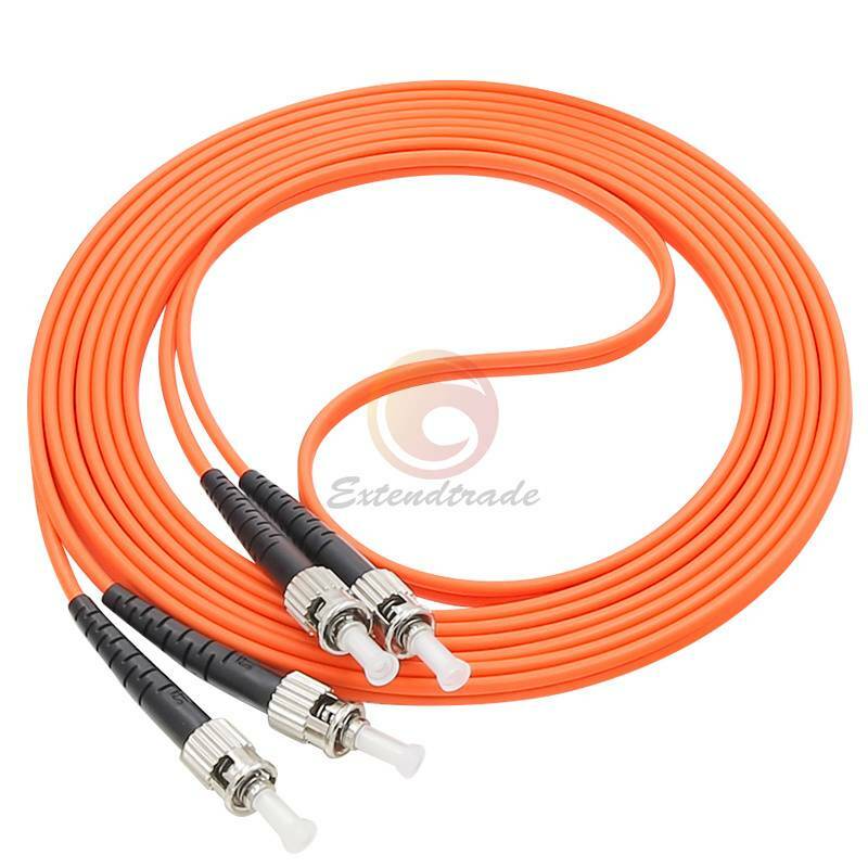 60M OM2 50/125 Fiber Cable ST/UPC-ST/UPC Fiber Optic Patch Cord Duplex Multimode