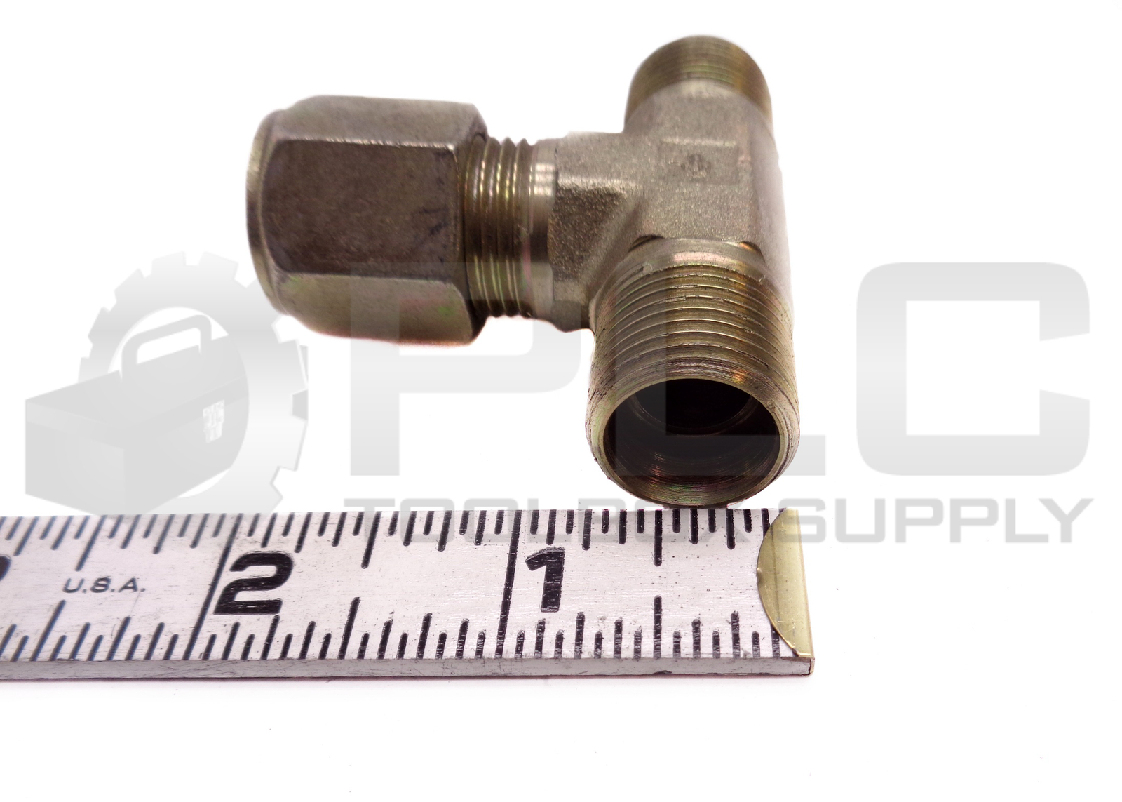 LOT OF 10 NEW PARKER 9/16″ ID 3/4″ OD MALE BRASS HYDRAULIC T-FITTING W/8BU NUT