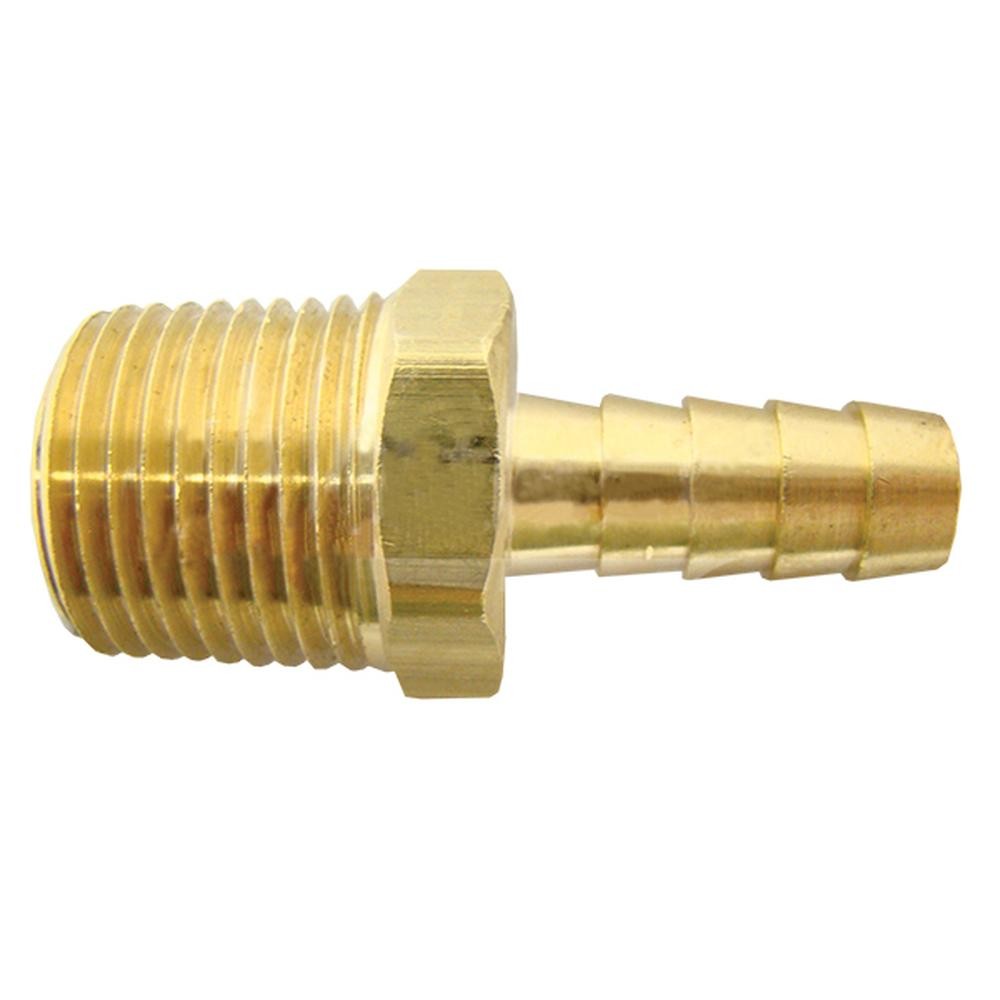 Z80175 Brass Cooler Adapter 1/2 Npt x 3/8 Barbed