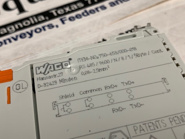 Wago RS-485 Serial Interface – 750-653 w/Warranty