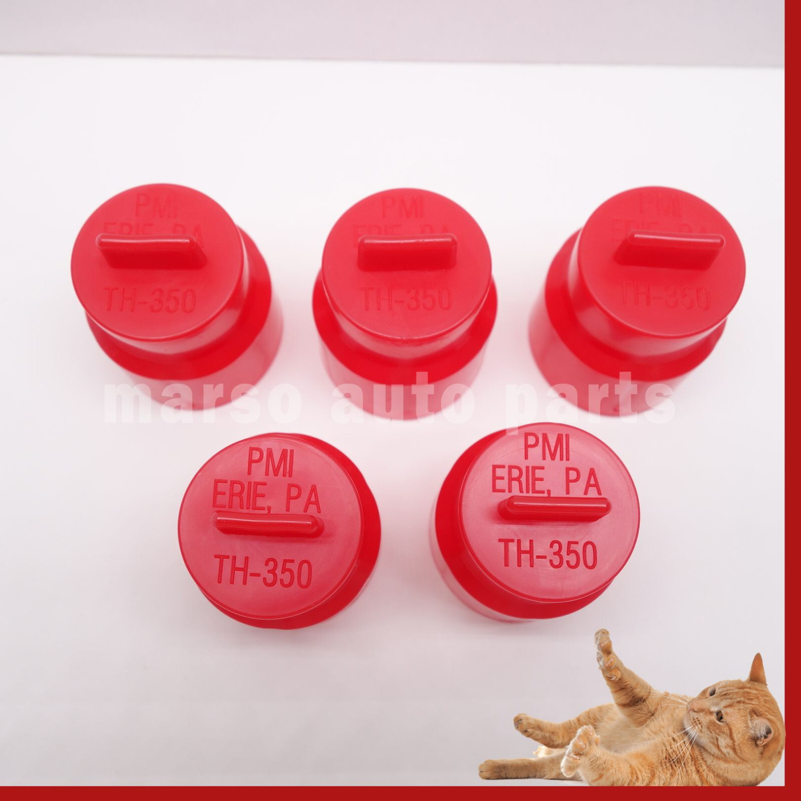 5pc -TH350 Transmission Tail Shaft End Cap Plug C4 200-4R 700R4 4L60E Powerglide