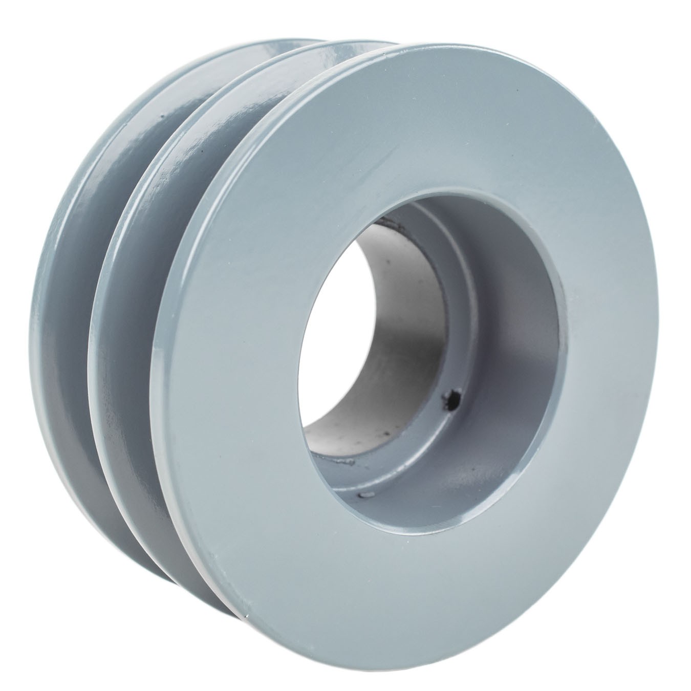Cast Iron 4″ Dual Groove Pulley 2 Belt B Section 5L with 3/4″ Sheave Bushing