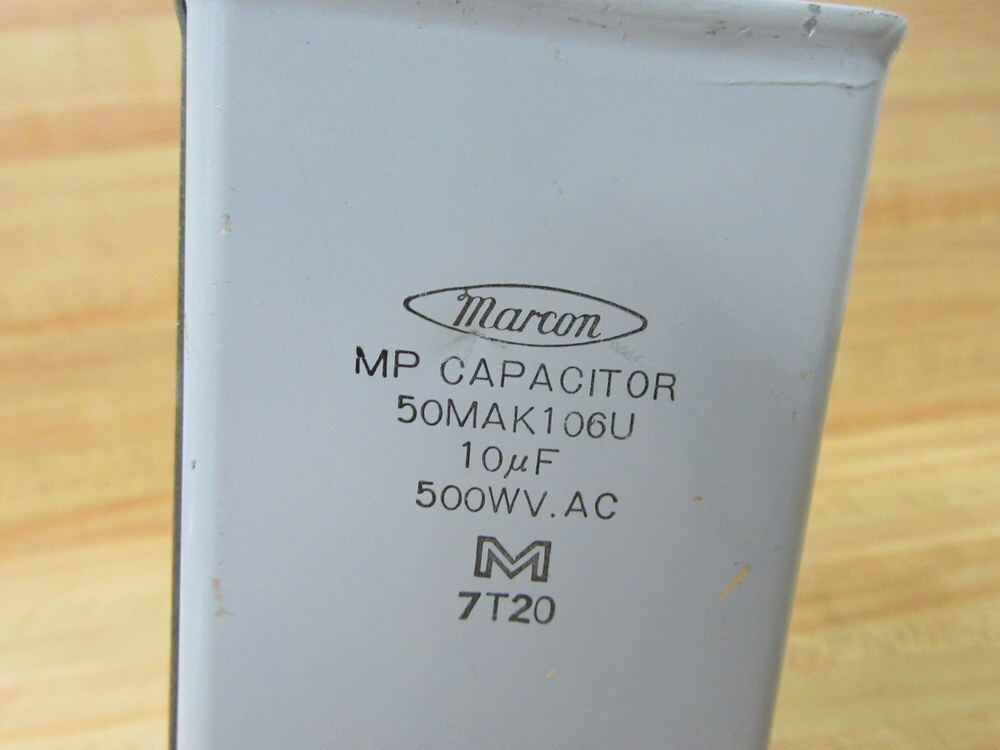 Marcon 50MAK106U Rectangle MP Capacitor W/Bracket & Base