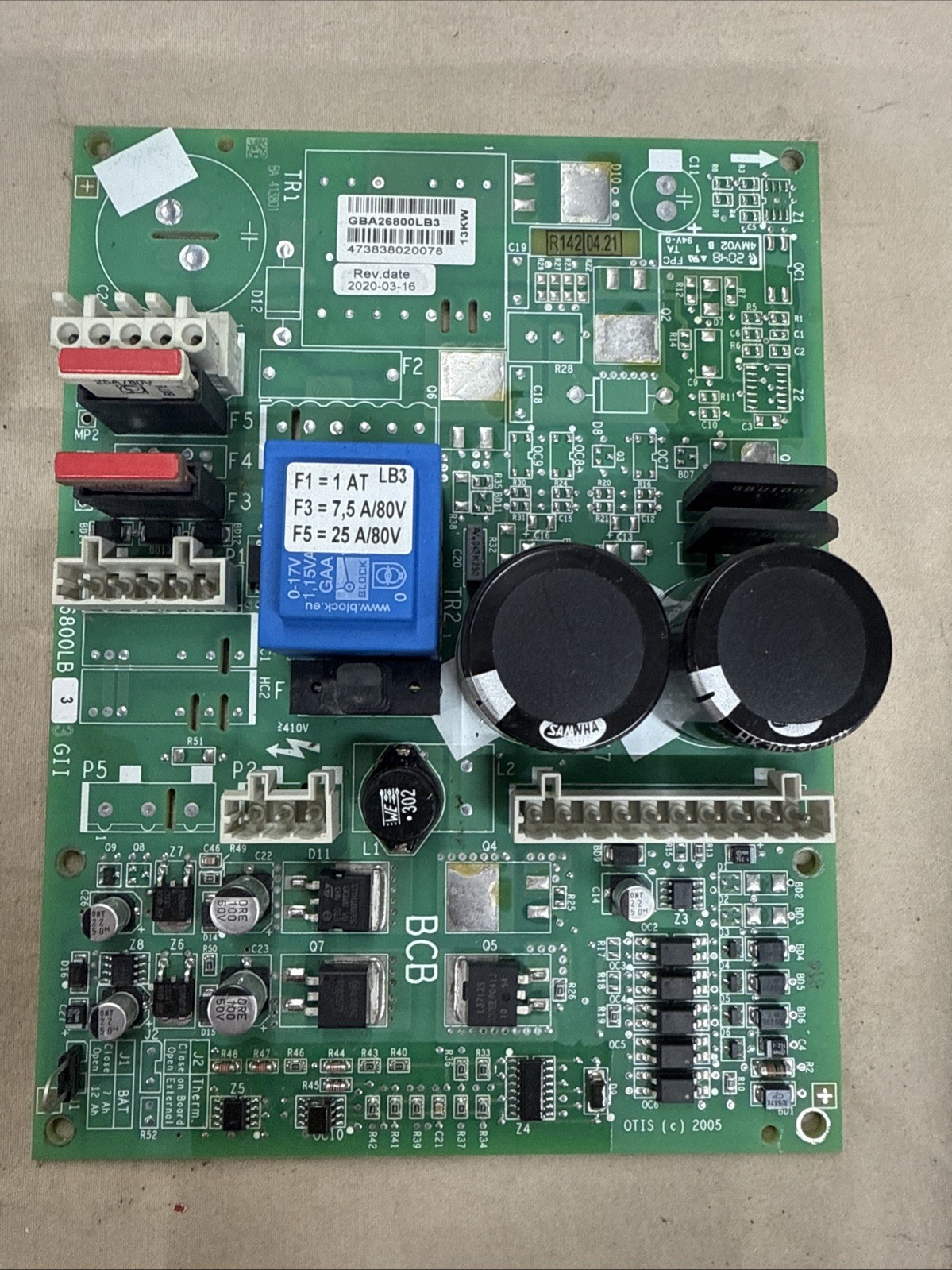 OTIS AUTOMATIC RECOVERY UNIT GBA26800LB3