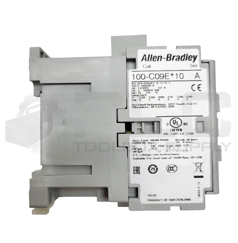 NEW ALLEN BRADLEY 100-C09EJ10 /A CONTACTOR 3 POLES 24VDC