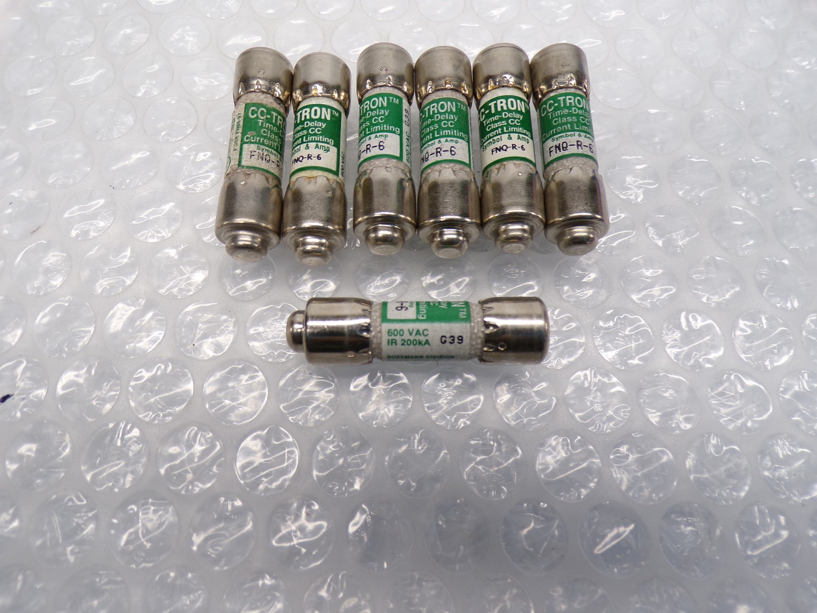CC-TRON FNQ-R-6 FUSE LOT OF 7 NSNP