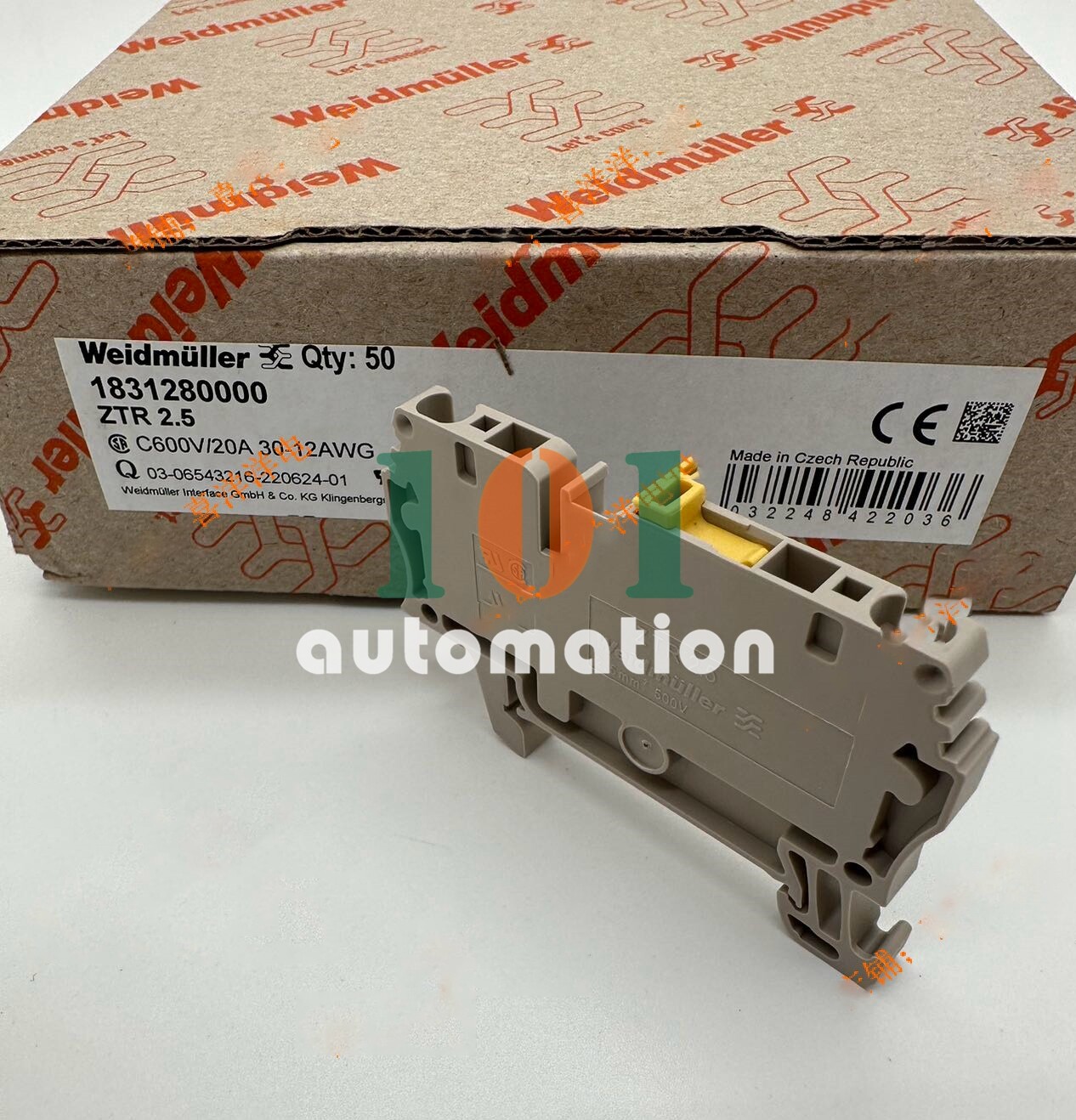50pcs/pack Weidmuller spring type terminal Switch terminal ZTR 2.5 1831280000