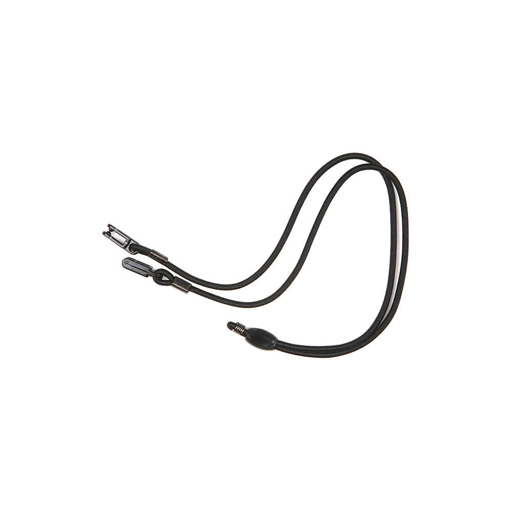 MCR SAFETY 214 PK 12 Breakaway Eyewear Lanyard,Black,Clip 26G939