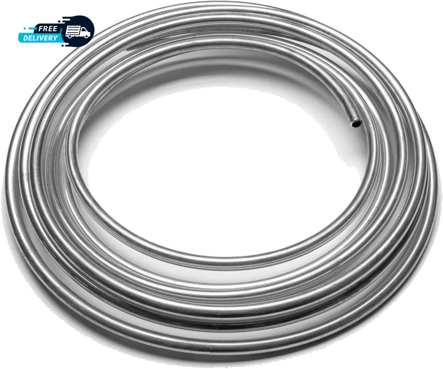 Brake Line Kit 25 Ft 1/4″ – Upgraded Zinc-Coated Flexible Brake Tubing Roll