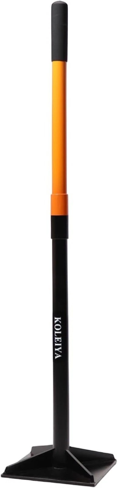 48 Inch Steel Hand Tamper Tool, 8×8 Inch Heavy Duty Ground Tamper and Soil Co…