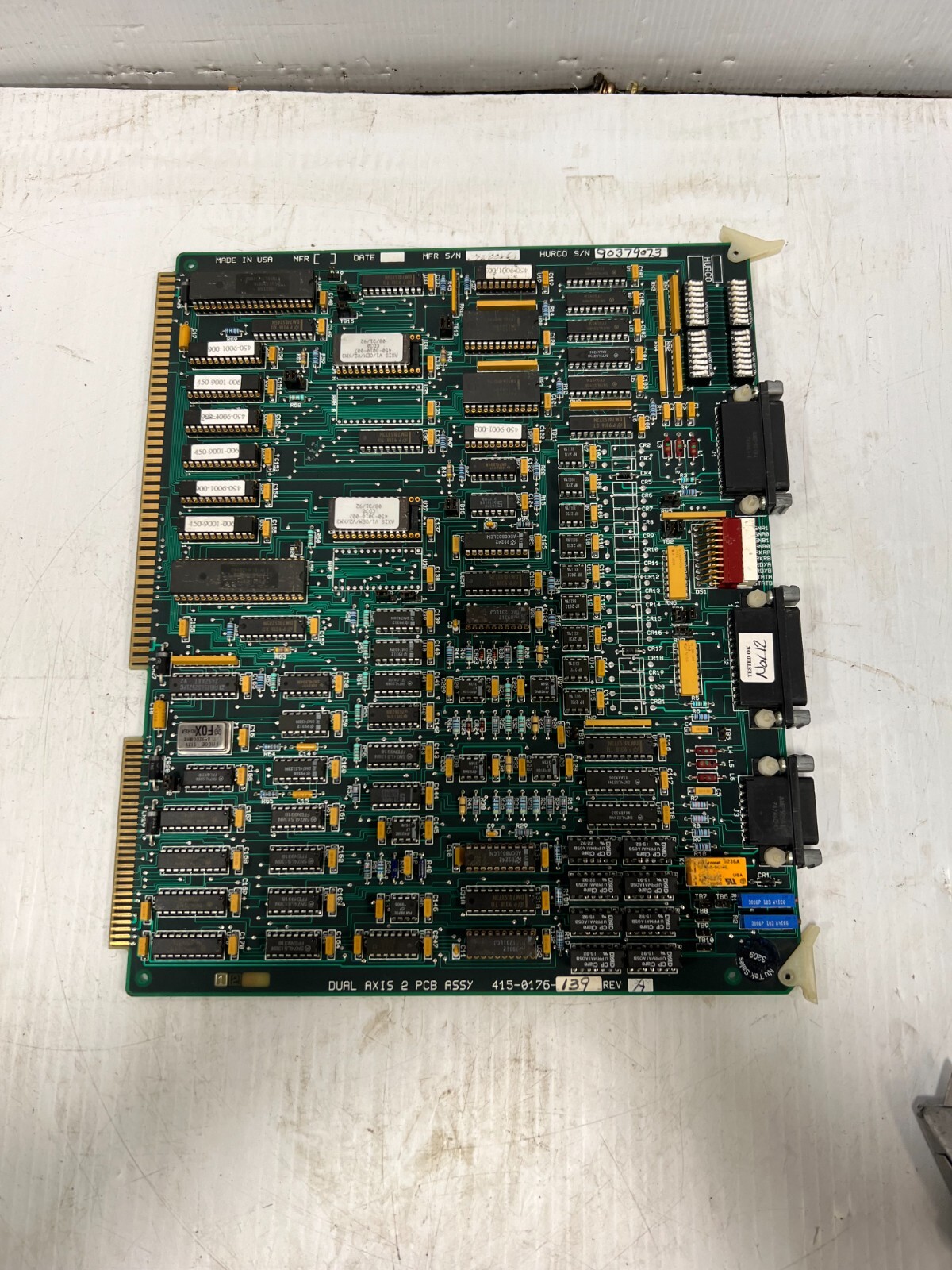 HURCO #415-0176-139 REV. A DUAL AXIS 2 PCB ASSY CIRCUIT BOARD