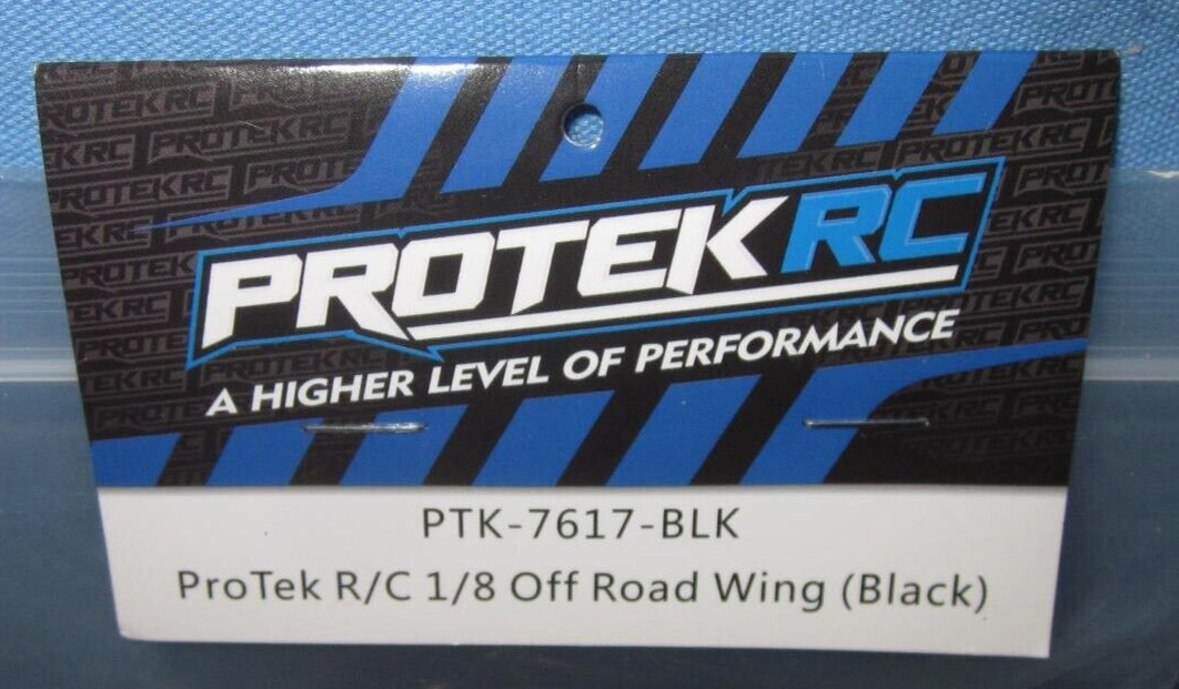 ProTek RC ~ 1/8 Off Road Black Wing ~ Part # PTK-7617-BLK ~ New in the Package