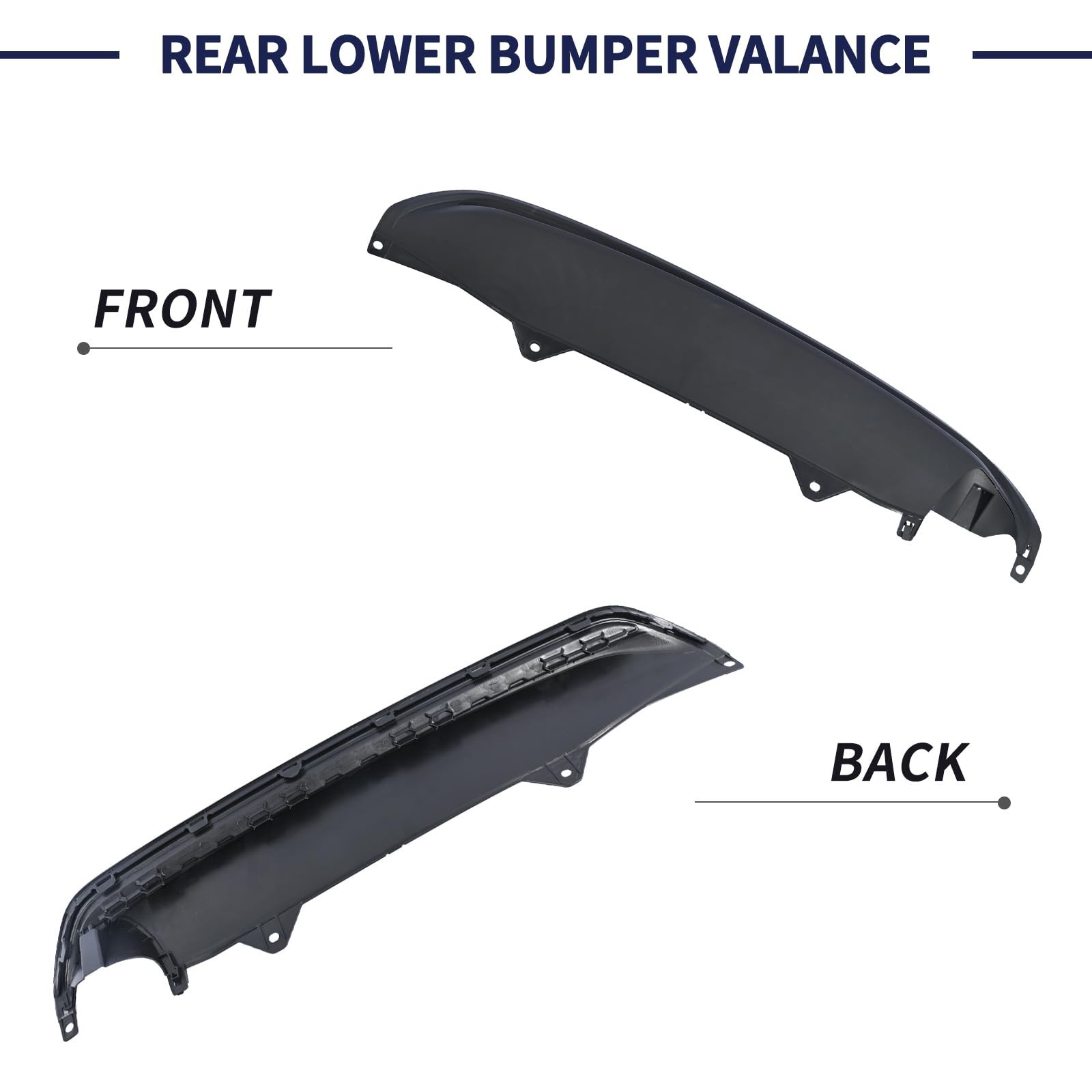 Rear Lower Bumper Valance 04716TR3A90 Fit for Honda Civic 2013 2014 2015 PP T…