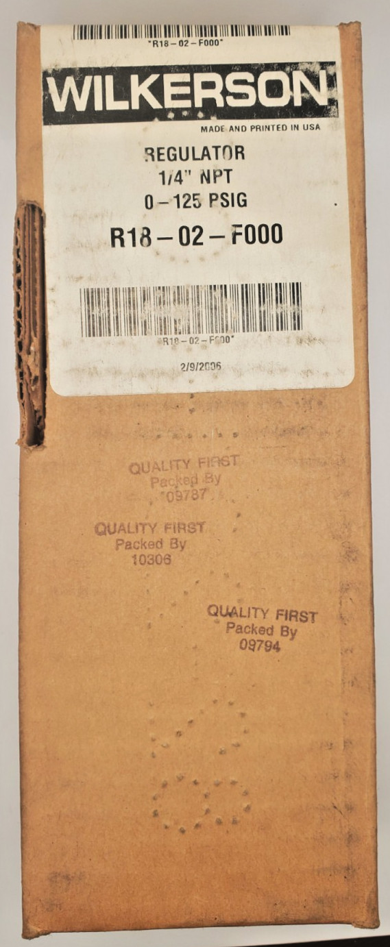 NEW WILKERSON R18-02-F000 1/4″ NPT 0-125 PSIG