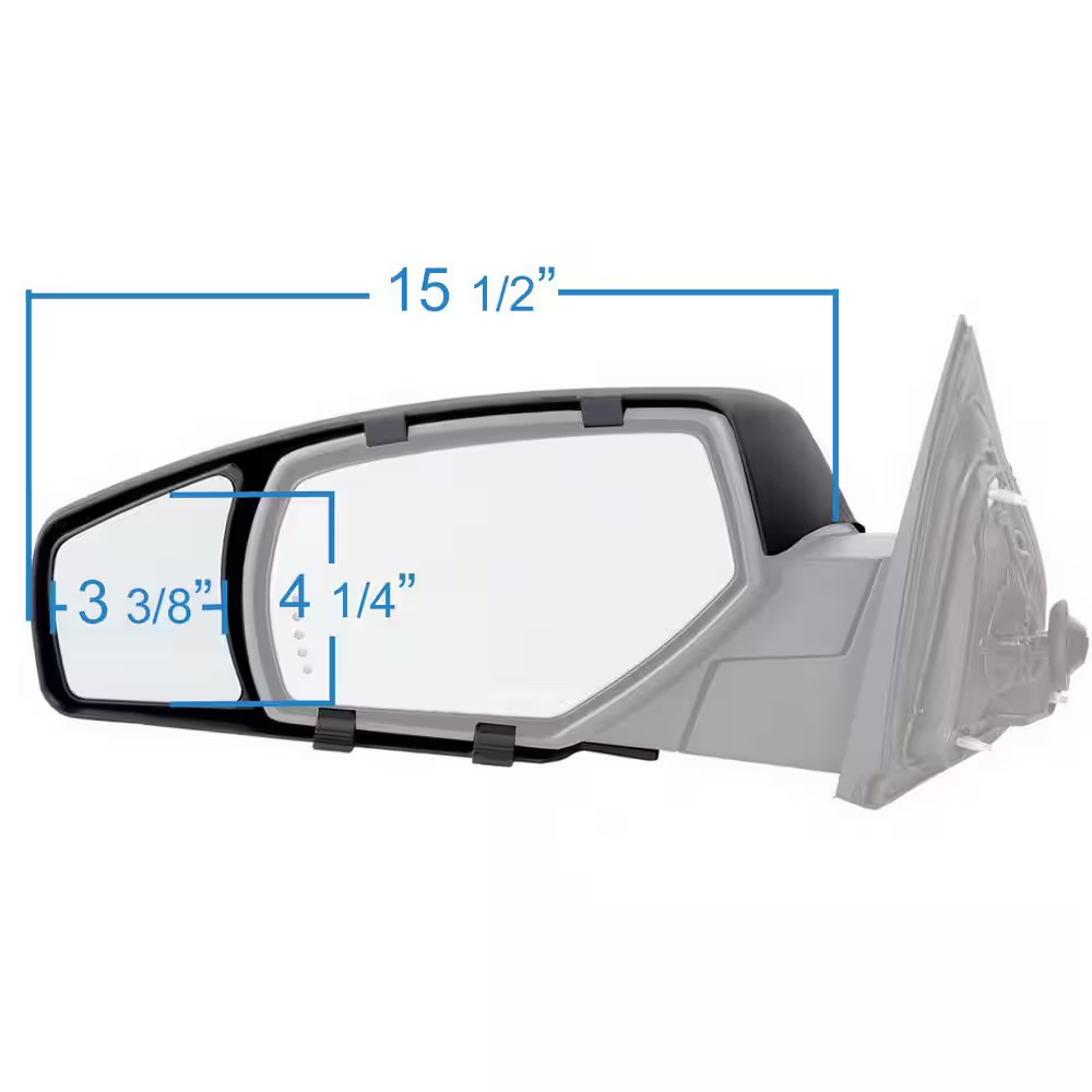 Clip-On Towing Mirror Set for 2014 – 2018 Chevrolet Silverado/Gmc Sierra