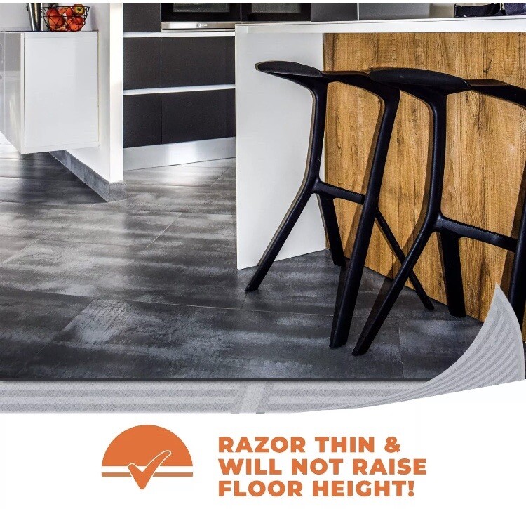 QuietWarmth Tile QWT1.5X5F120 Radiant Floor Heating Mat for Below Tile Stone and