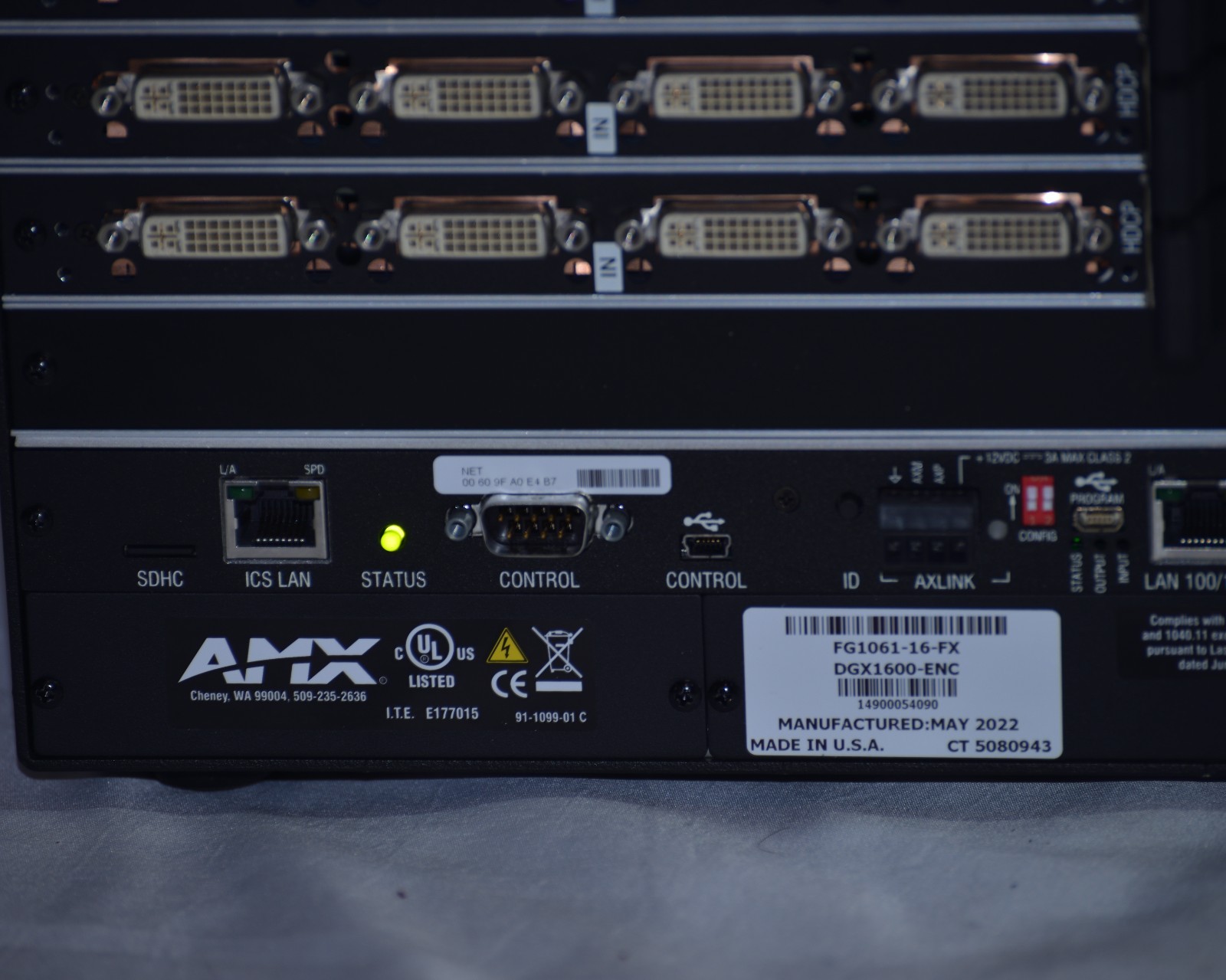 AMX DGX1600-ENC FG1061-16-FX Digital Media Switcher Supports up to 4k / UHD