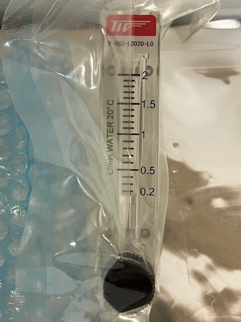 Tokyo Keiso Flowmeter PN: P-062-L0020-L0 Disco Corporation LNNV-010020-1, NOS