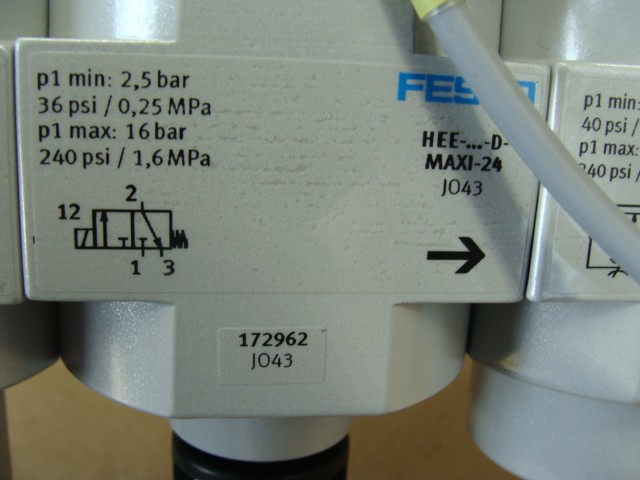 FESTO ASSY HE-D-MAXI LFR-D-5M-MAXI FRM-D-MAXI HEE-D-MAXI-24 HEL-D-MAXI HE-D-MAXI