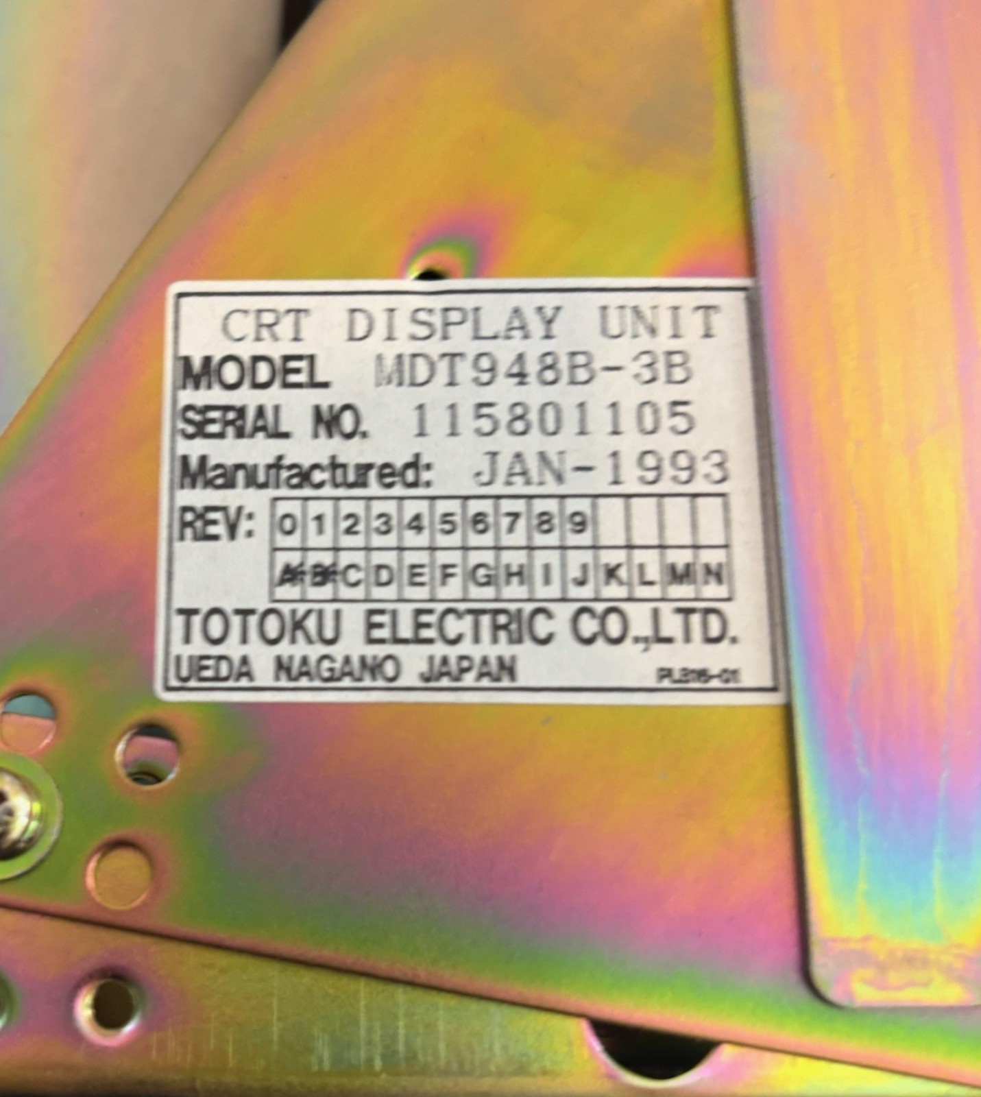 Totoku CRT Display MDT948-3B