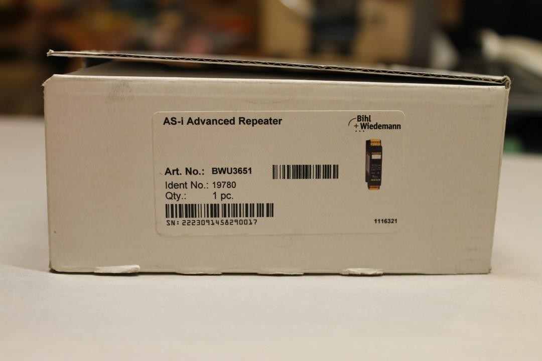 Bihl + Wiedermann BWU3651 AS-i Advanced Repeater NEW #C ^