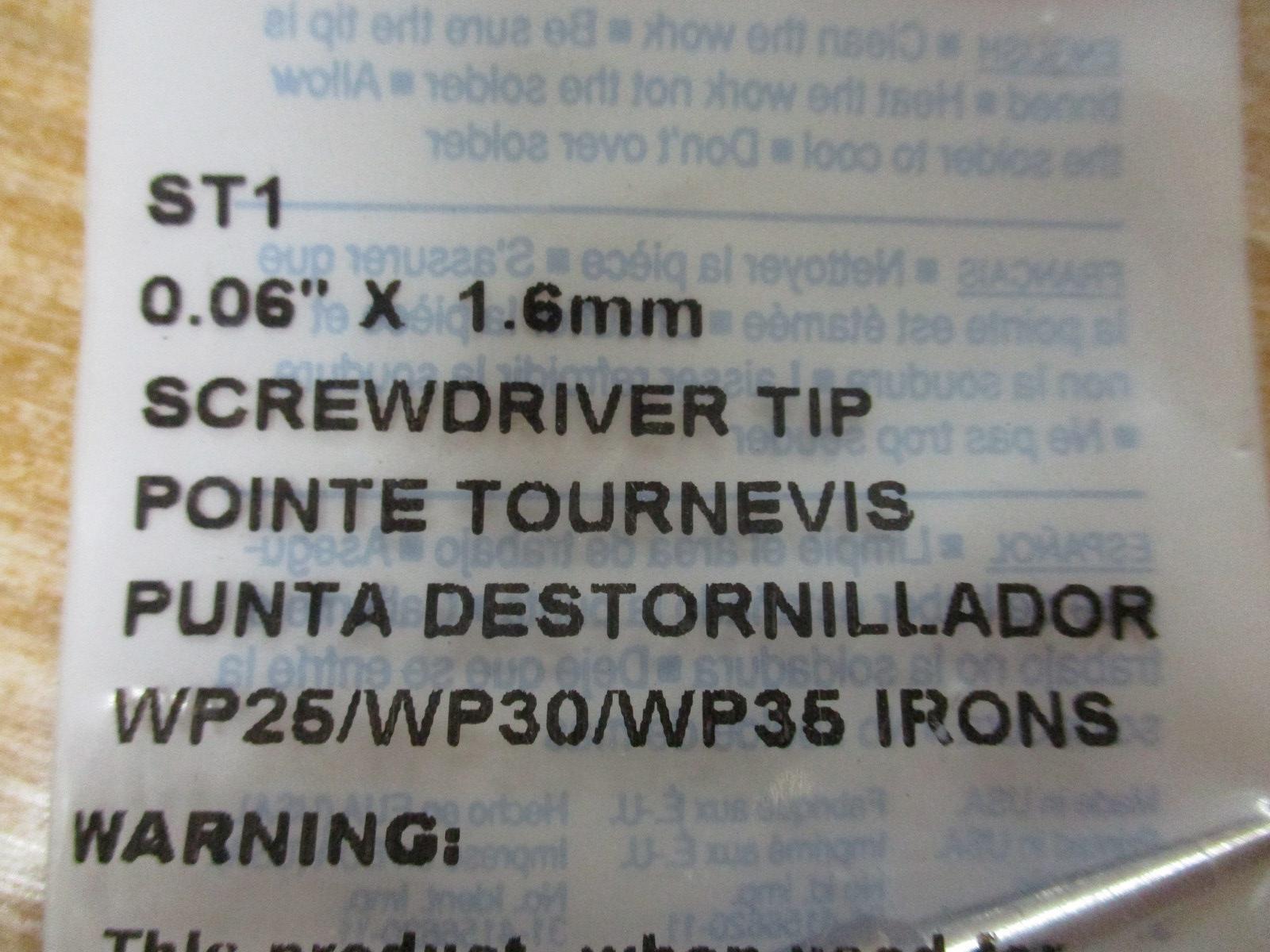 Weller ST1 Cooper Tools Screwdriver Tip