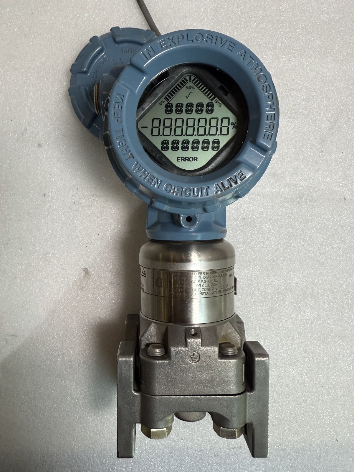 ROSEMOUNT 3051S2CD3 Pressure Transmitter 3051S2CD3A3F15A1AB3E6L1M5