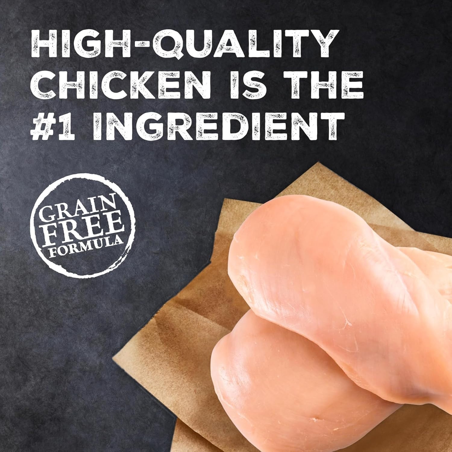Blue Buffalo Wilderness Chicken Natural High-Protein Grain-Free Dry Food, 15lb