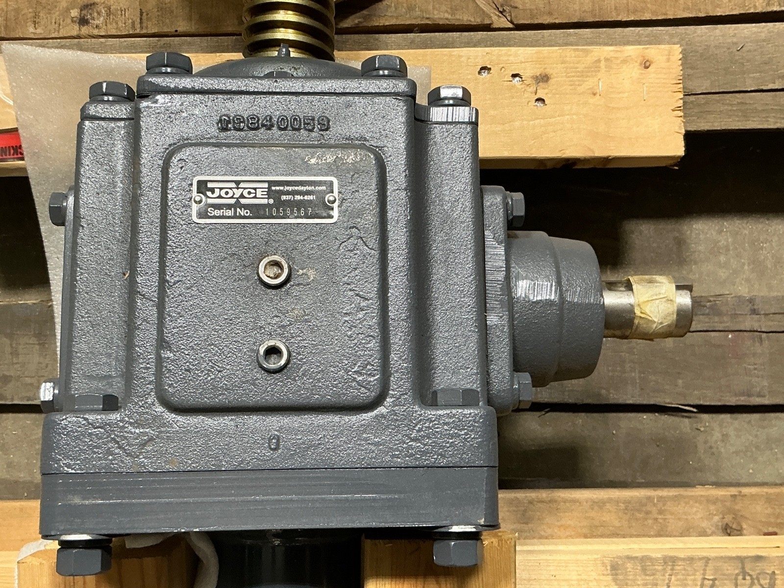 JOYCE DAYTON 0008-1AD7 WORM GEAR MACHINE SCREW JACK 1059567