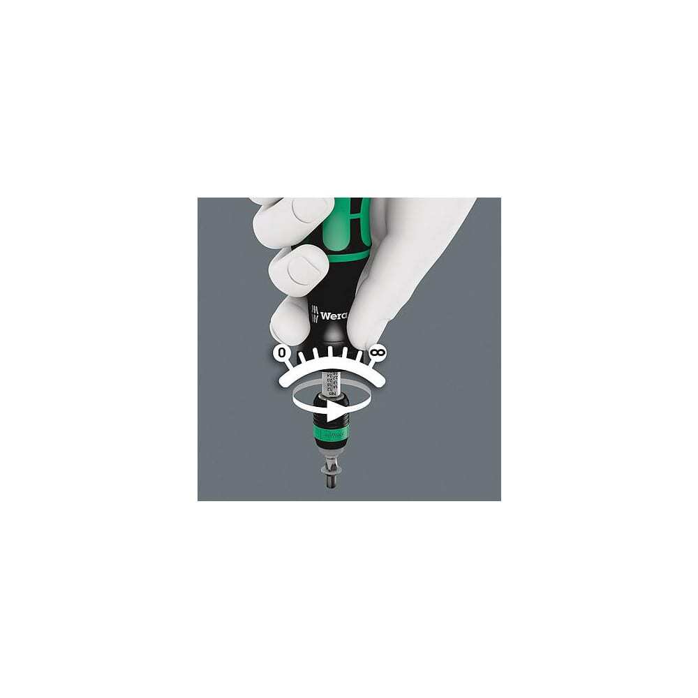Wera 5074738001 Torque Screwdriver: 0.3 to 3 N7m Torque 1/4″ Drive