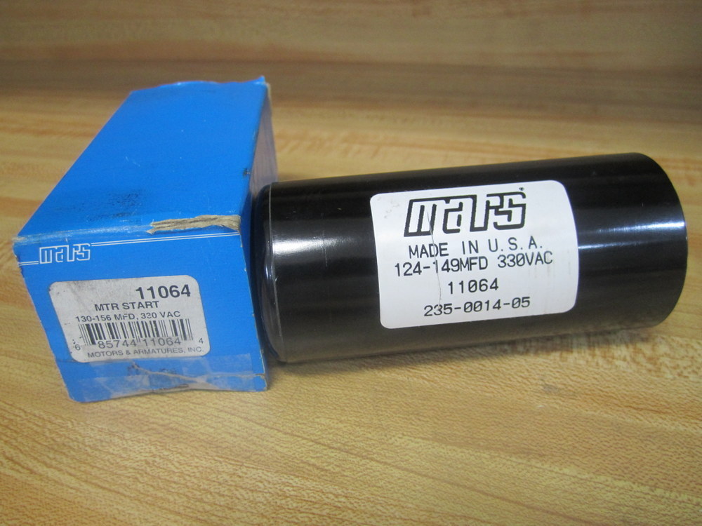 Mars 11064 Round Motor Start Capacitor 130-156MFD