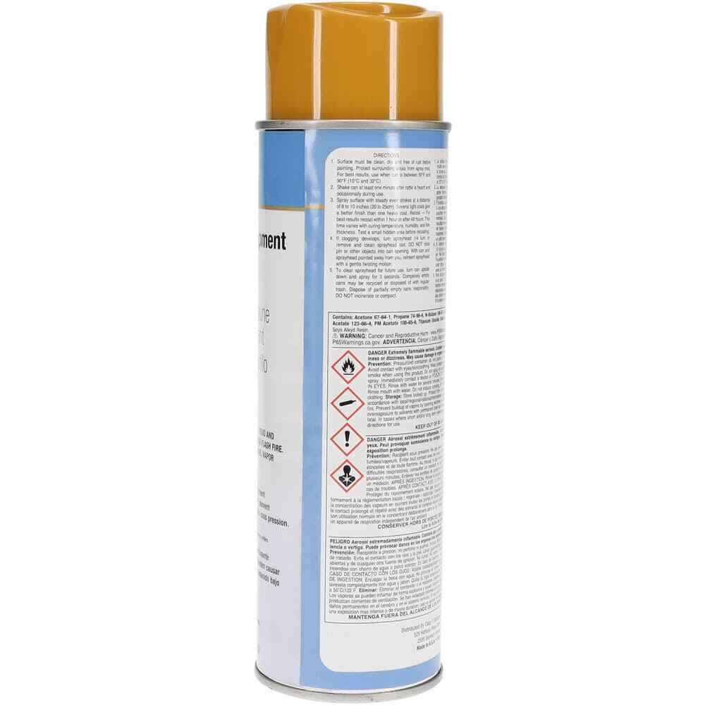 Made in USA BD1220-1 Striping Spray Paint: Equipment Yellow