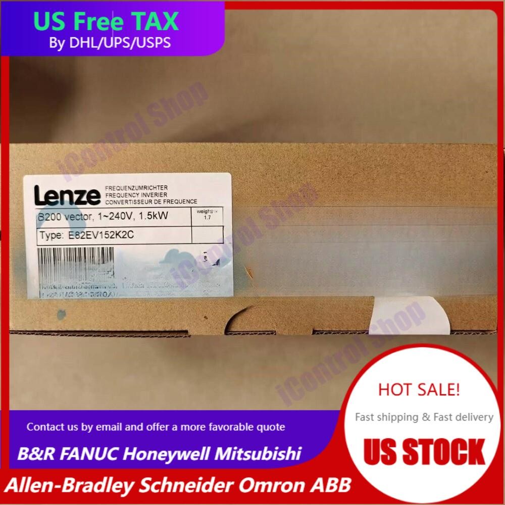 US Free TAX 1PC NEW LENZE E82EV152K2C E82EV152K-2C LENZE FREQUENCY INVERTER