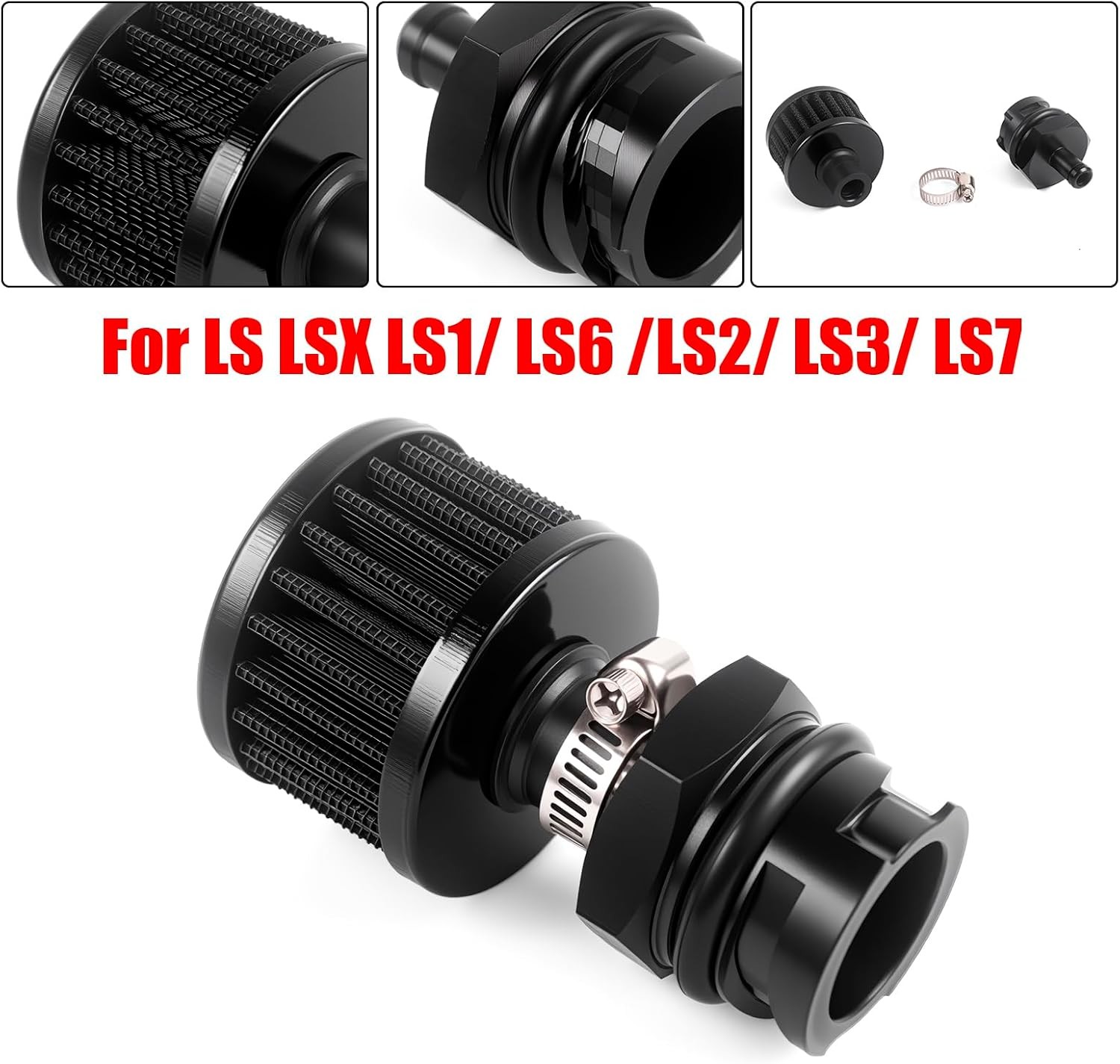 LS Valve Cover Oil Cap with Breather/Vent Air Filter Compatible With LX LSX LS1