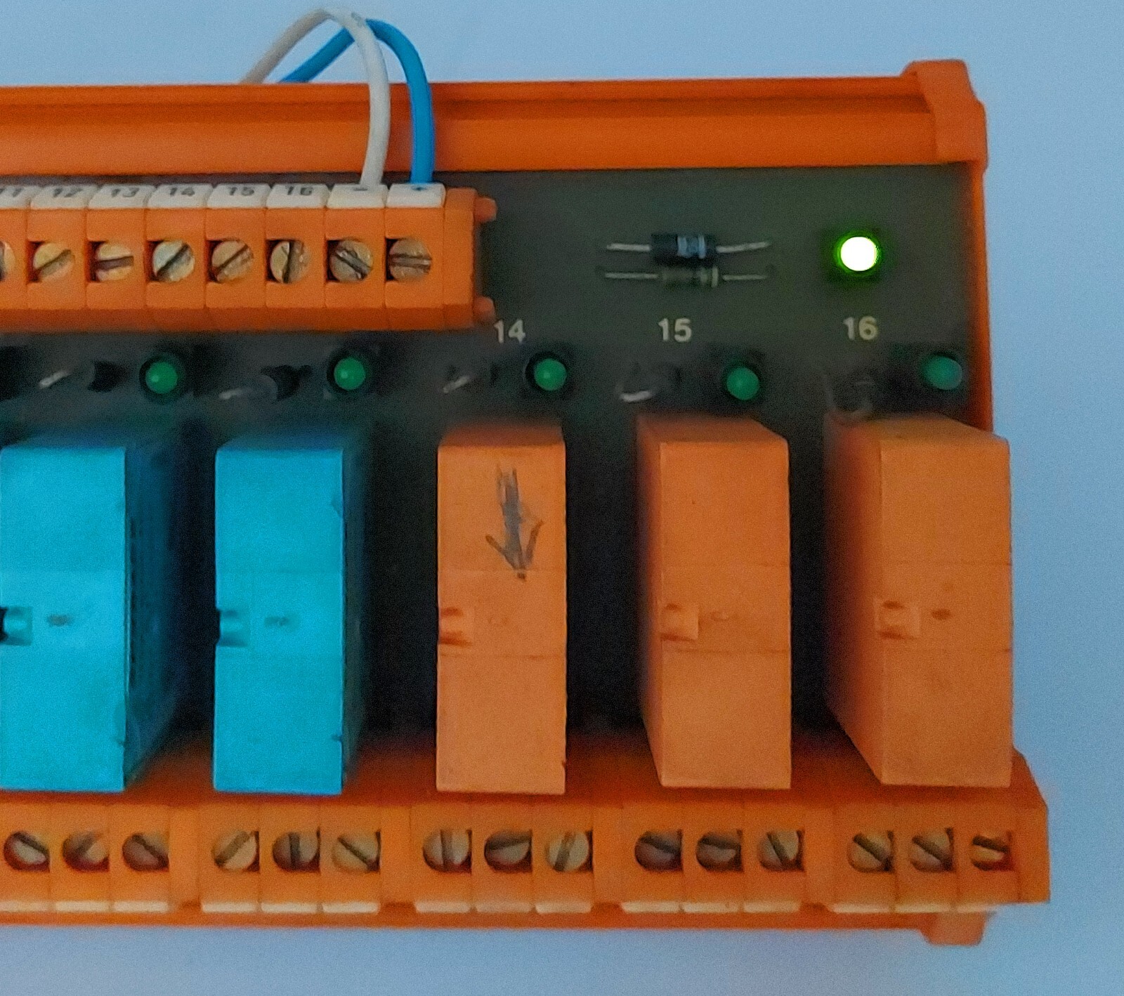 Weidmuller RSM 16R 24VDC FB20 GEM+ Terminal Block Board 805073