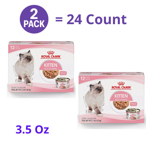Royal Canin Health Nutrition Kitten Thin Slices in Gravy Wet Cat Food -3oz, 24CT