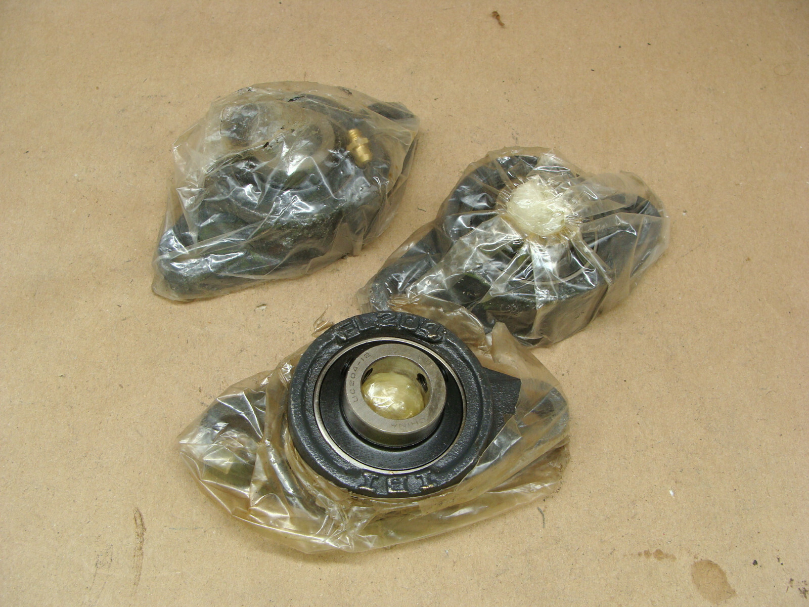 LOT OF 3 IBI FL204 2-BOLT FLANGE BEARINGS INSERT UC204-12 3/4″ BORE